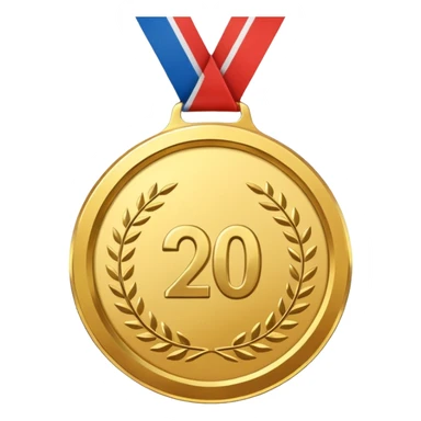 Create a medal which has an inscription "Brocation 2026" in the center of the medal sticker