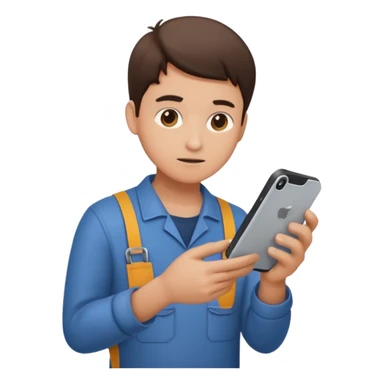 repairing an electronic device standing front sticker