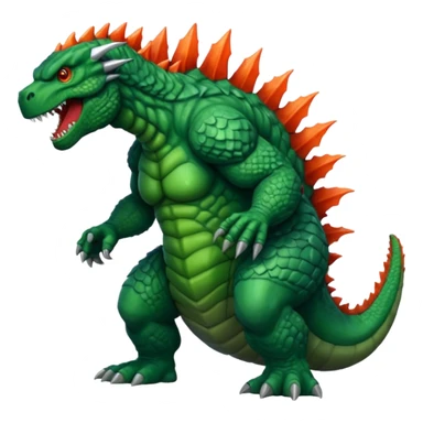 Godzilla evolved sticker