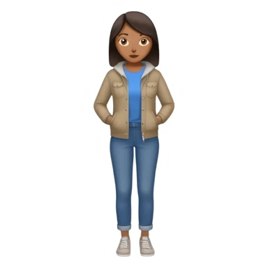 Asian women shining confident full body fat 100kg sticker