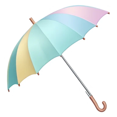 pastel umbrella sticker