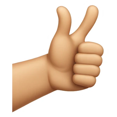 Thumbs up emoji with naips sticker