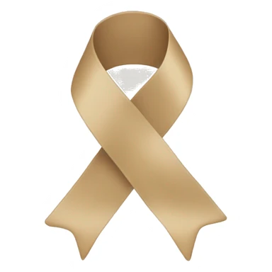 beige ribbon sticker