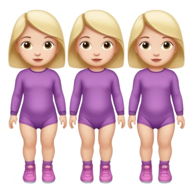 Baby Girl, Different Pose, different outfit, single Baby Girl only. sticker