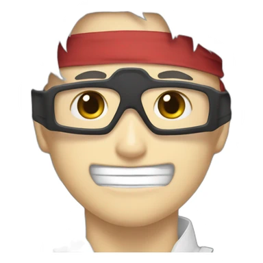 Gojo Satoru and blindfold white sticker