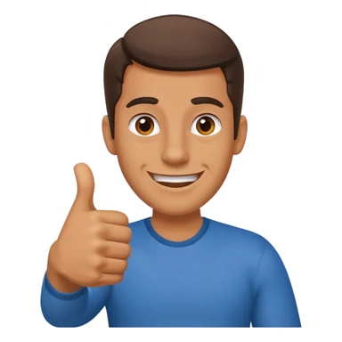 Buat gambar those bad tings guy dari sml yg sedang senang dan berikan jempol sticker