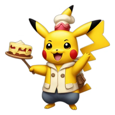 Pikachu pâtissier sticker