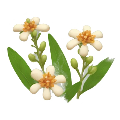 Iphone emoji ashwagandha flowers sticker