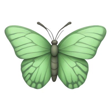 Sage green butterfly  sticker