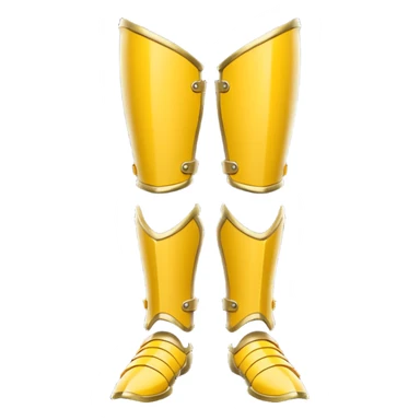 yellow predator bone leg armor sticker