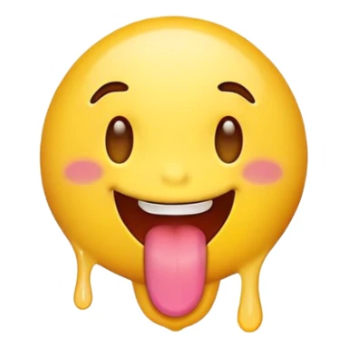 Emoji with toung out sticker