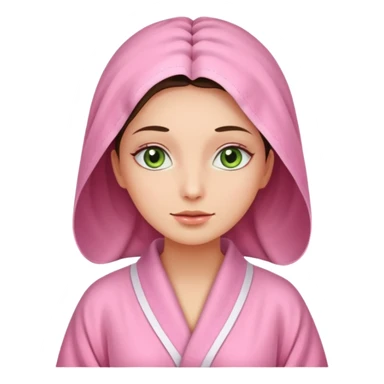 🧖‍♀️this with cucumber eyeys at a spa and a pink robe sticker