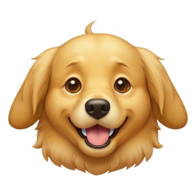 Cinematic Comical Golden Retriever Portrait Emoji, Head tilted dramatically with an exaggeratedly amused expression, featuring a vibrant golden coat with a lively sheen, wide, expressive brown eyes filled with playful disbelief, Simplified yet hilariously expressive features, highly detailed, glowing with a slightly sassy glow, high shine, dramatic yet playful, stylized with an air of cheeky mischief, bright and endearing, soft glowing outline, capturing the essence of a spirited and over-the-top companion, so meme-worthy it feels like it could side-eye its way into internet fame instantly! sticker