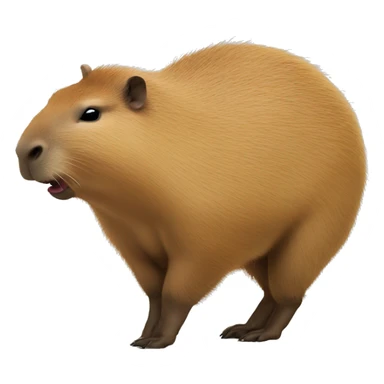 Realistic capybara twerking it’s butt sticker