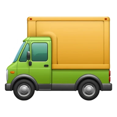 delivery truck green soft sticker