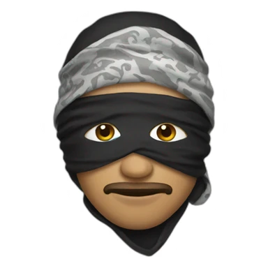 bandit with bandana sticker