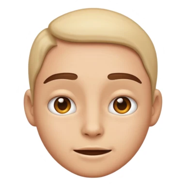 an emoji with a very realistic face without any emotion sticker