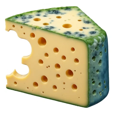 moldy cheese slice sticker