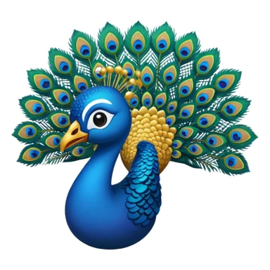  vel emoji with peacock sticker