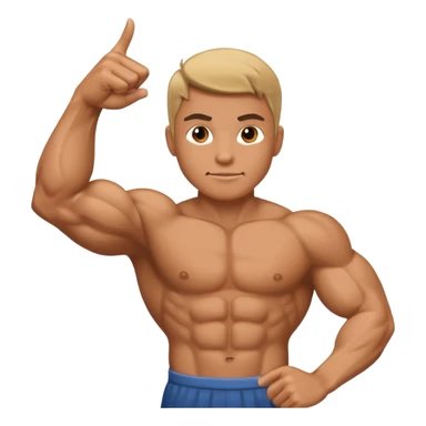 Braço forte apontado para direita sticker