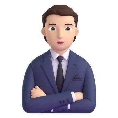 professional lawyer in business suit sticker