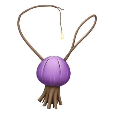 Hawaiian light purple poi sticker