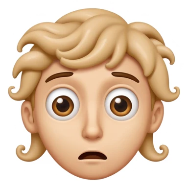 Confused face with swirly eyes and dizzy expression sticker