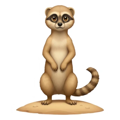 a suricate sitanding up sticker
