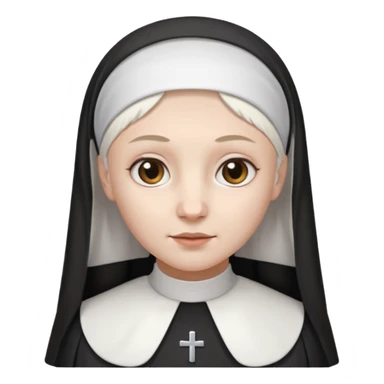 nun but no vveil headband sticker