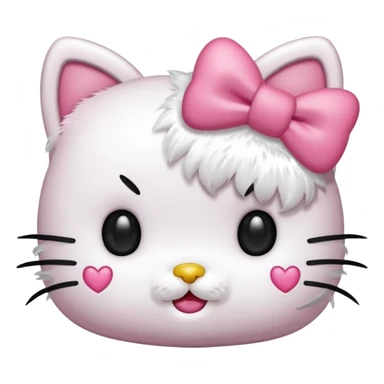 Hello Kitty winking with heart eyes sticker