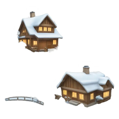 Snowy winter wonderland  sticker