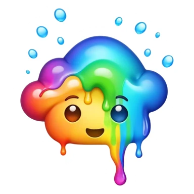Puking rainbow sticker