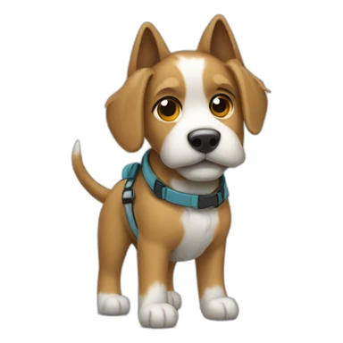 rained on dog walker sticker