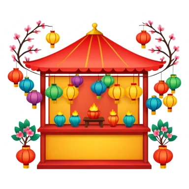 spring festival booth sticker