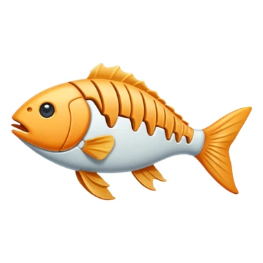 Fish bone sticker