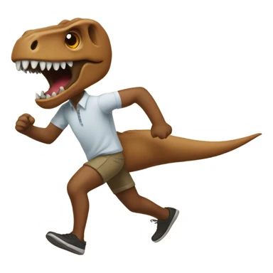 Kevin heart running from a trex sticker