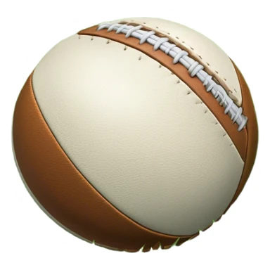 Cinematic Realistic image of an AFL ball resting on a lush, grassy field, showcasing weathered leather textures and intricate markings, bathed in soft, natural lighting that emphasizes its iconic role in the game sticker
