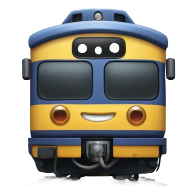 A electric locomotive (With little Kirby eyes on the front of the train) sticker