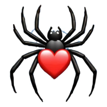 Make the I love u using spider web emoji 

 sticker