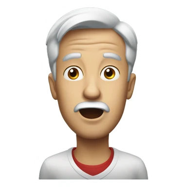 Englishman have a surprised  sticker