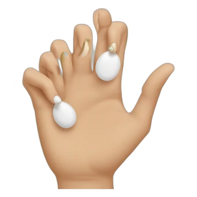 Doit d honneur avec faux ongles sticker