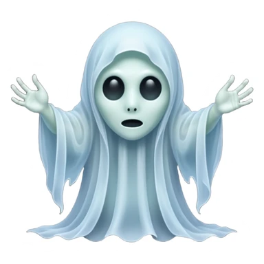 Diaphanous Transparent Ghostly Spectral Ghoul Aesthetic  sticker