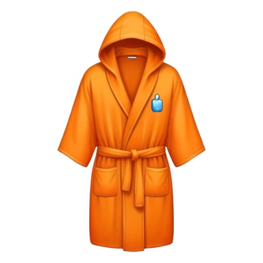 a mobile Phone in a orange robe sticker