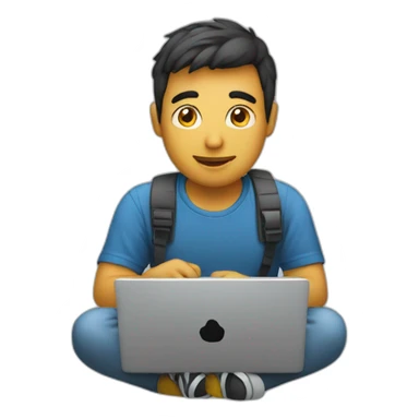 guy-coding-on-laptop sticker