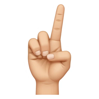 Orta parmak çeken emoji sticker