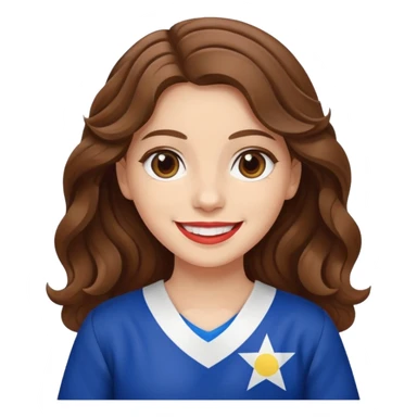 jewish white girl wavy brown hair girl philippine flag sticker