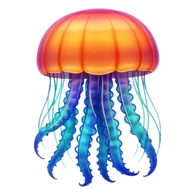 jellyfish with unique design and color but i want a simple one sticker