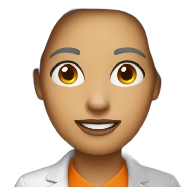 Orange commercial manager women sticker