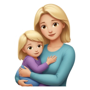 A loving mother holding her young child in her arms, warm natural light coming through a window, soft smile, emotional connection, candid moment, realistic photography, shallow depth of field, high resolution, warm tones
 sticker