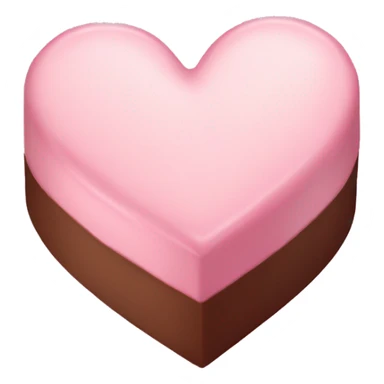 Pastel pink heart box of chocolate  sticker